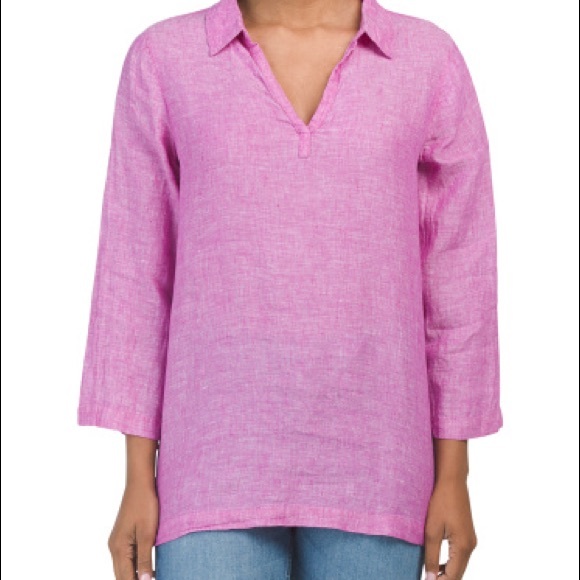 NWT Linen Tunic by Tahari - Picture 1 of 7